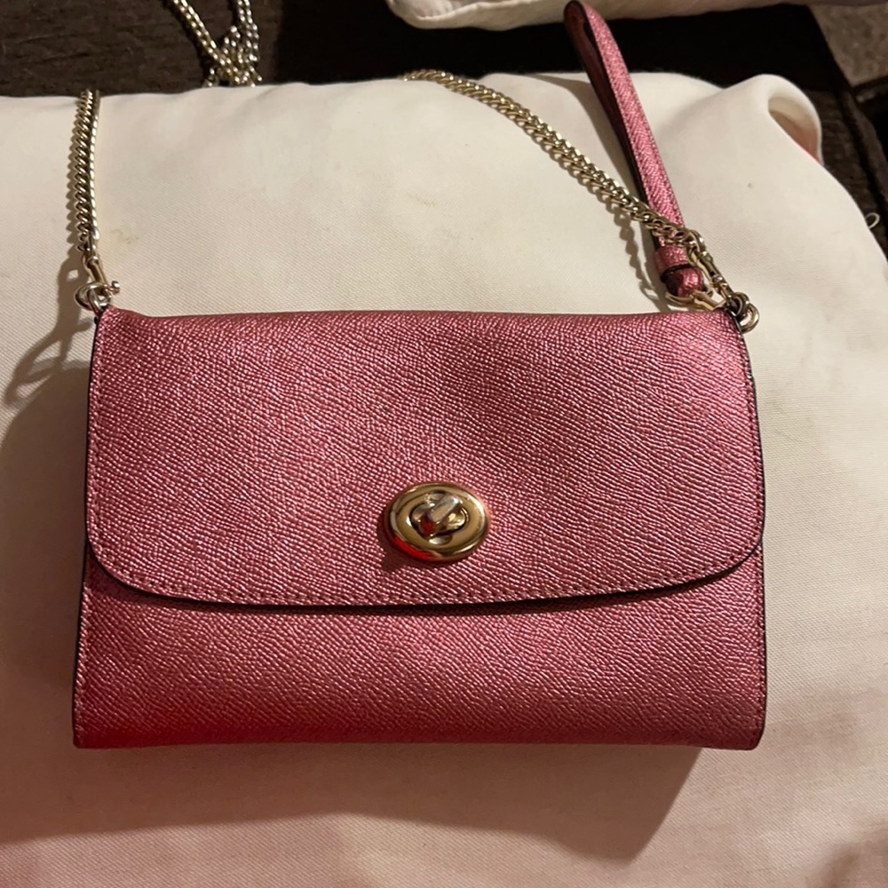 Pink coach purse. Small. Lightly used